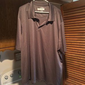 Haggar 4X Cool Tec Polo Gray Big and Tall